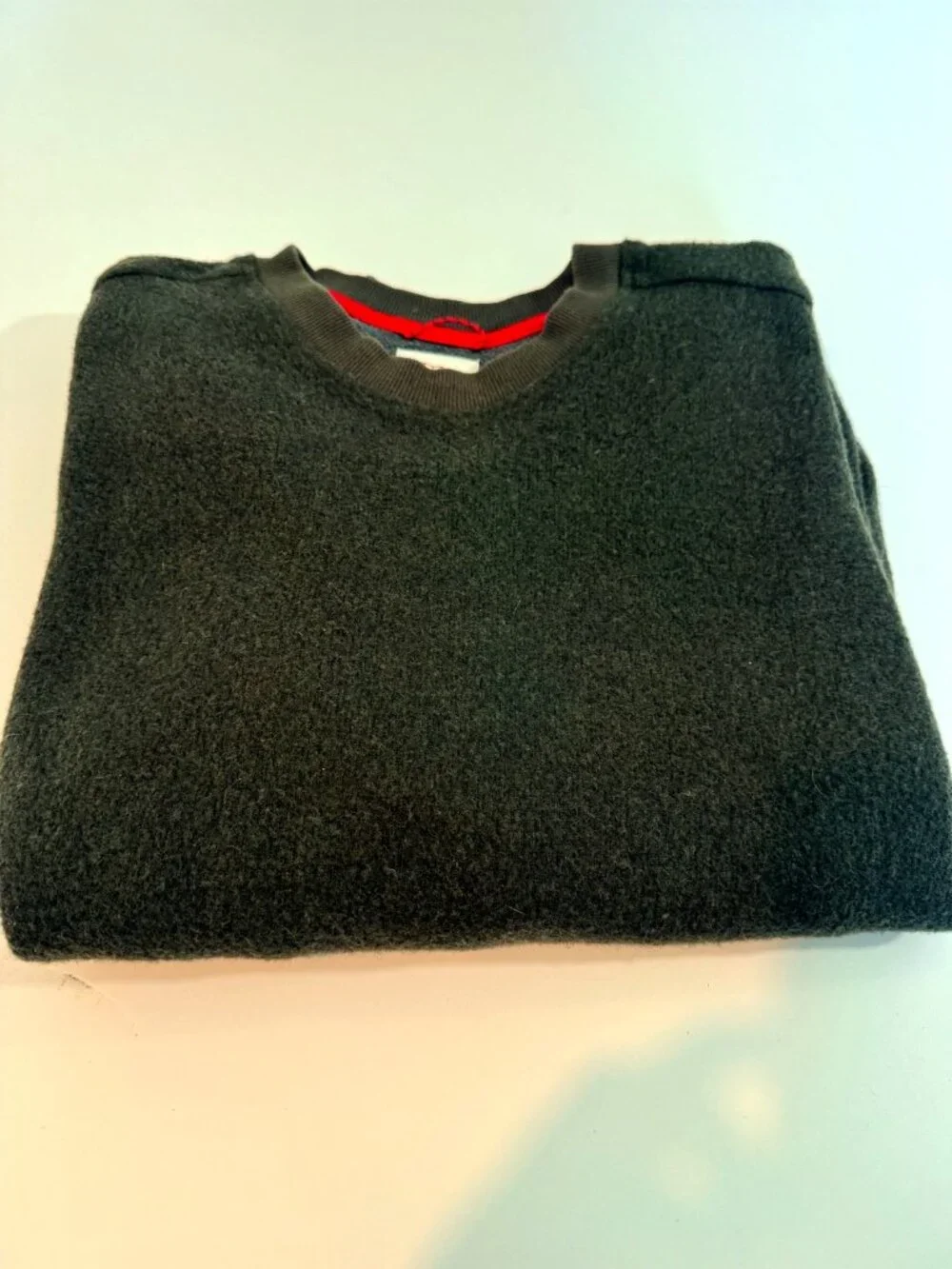 Topo Designs Global Wool Sweater Mens Medium Olive Crewneck